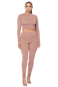 2 PC Cropped Top Legging Set by The House of Stylez