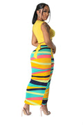 2 PC Crop Top Skirt Set by The House of Stylez