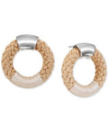Alfani Silver-Tone Braided Rope Doorknocker Drop Earrings by Vanessa Jane