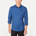 American Rag Mens Medium-Weight Cotton Button-Down Shirt by Vanessa Jane