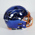 Bo Nix Signed Broncos Full-Size Authentic On-Field Chrome Alternate Speedflex Helmet (Beckett) by Price Is Right Miami