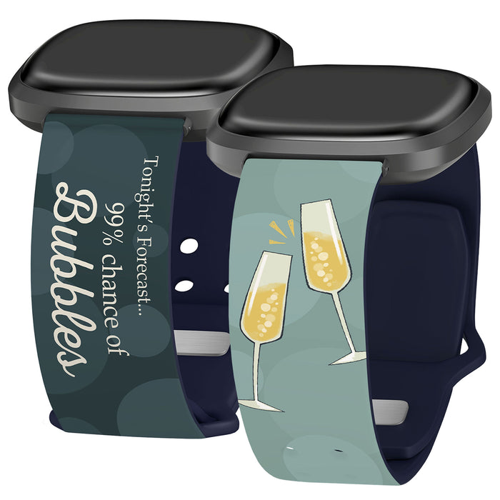 Wine, Beer, & Booze HD Fitbit Versa 3 & Sense 1 Watch Band by Affinity Bands