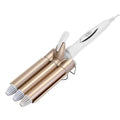 3-Barrel Curling Iron Wand Electric Hair Curler 1" Triple Hair Waver by DailySale