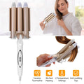 3-Barrel Curling Iron Wand Electric Hair Curler 1" Triple Hair Waver by DailySale