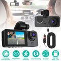3 Channel Dash Cam Front Inside Rear Vehicle Driving Recorder Car DVR by DailySale