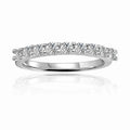 Half Eternity Band Moissanite Ring by Fine Color Jewels