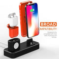 3-in-1 Charging Station Silicone for Apple Watch, Airpods, and iPhone by DailySale
