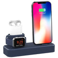 3-in-1 Charging Station Silicone for Apple Watch, Airpods, and iPhone by DailySale