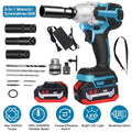3-In-1 Cordless Electric Impact Wrench Drill Screwdriver with Brushless Motor Max 3450RPM Variable Speed by DailySale