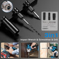 3-In-1 Cordless Electric Impact Wrench Drill Screwdriver with Brushless Motor Max 3450RPM Variable Speed by DailySale
