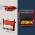 3-in-1 Electric Indoor Non-Stick Grill & Panini Press Sandwich Maker with Adjustable Temperature Control and Grease Tray by DailySale