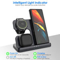 3-in-1 Fast Wireless Charger for Qi-enable Phones, Earphones and Watches by DailySale