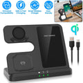 3-in-1 Fast Wireless Charger for Qi-enable Phones, Earphones and Watches by DailySale