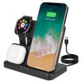 3-in-1 Fast Wireless Charger for Qi-enable Phones, Earphones and Watches by DailySale