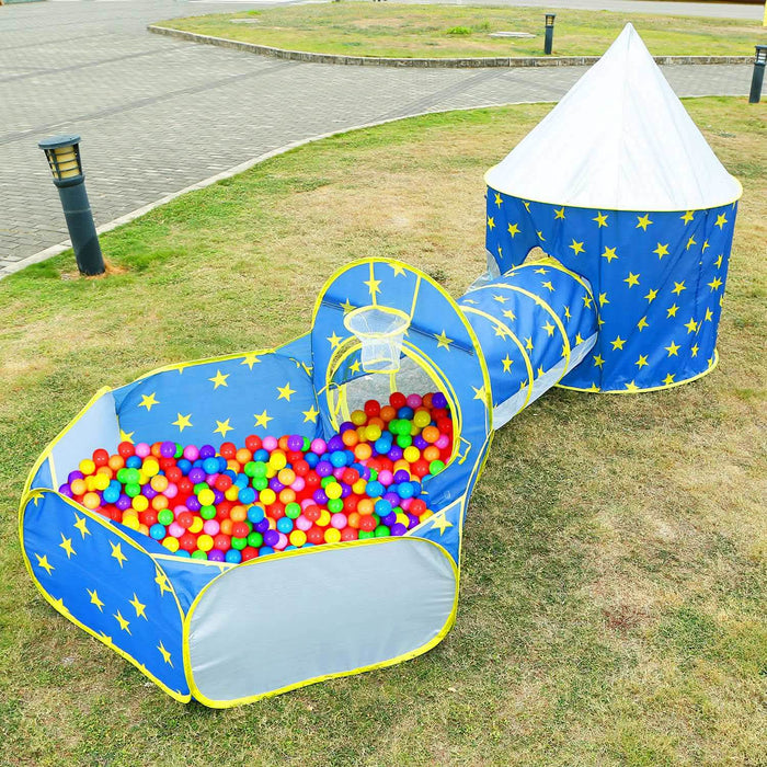 3-in-1 Kids Play Tent Ball Pit Set by DailySale