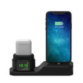 3-in-1 Silicone Charging Station Dock for Apple Watch AirPods and iPhone + 2 Lightning Cables by DailySale