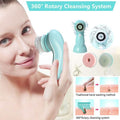 3-in-1 USB Rechargeable Facial Cleansing Brush Set Soft Scrubber Face Exfoliating by DailySale