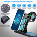 3-in-1 Wireless Fast Charging Station Dock Foldable by DailySale