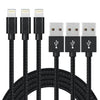 3-Pack: 10 Foot Braided Lightning Cables