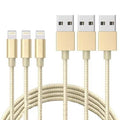 3-Pack: 10 Foot Braided Lightning Cables by DailySale
