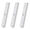 3-Pack: 10-LED Motion Sensor Stick on Light Bars