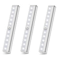 3-Pack: 10-LED Motion Sensor Stick on Light Bars by DailySale
