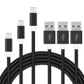3-Pack: 10FT Heavy Duty Braided iPhone Lightning USB Cable by DailySale
