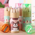 3-Pack: 12-Color Cute Pencils Creative Stationery Cute Bear by DailySale