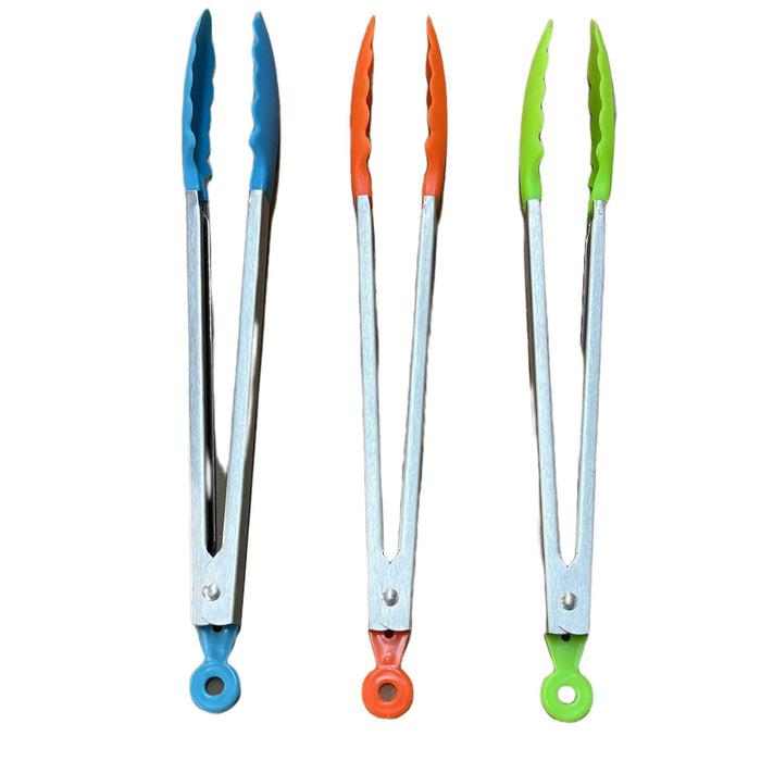 3-Pack: 14-Inch Stainless Steels Tongs by DailySale