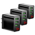 3-Pack: 3-Port USB Wall Charger by DailySale