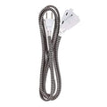 3-Pack: 6" Ativa Braided AC Extension Cord by DailySale