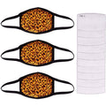 3-Pack: Adult Cotton Reusable Face Masks with 10 Filters by DailySale