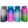 3-Pack Assorted Motivational Water Bottles With Twist Cap
