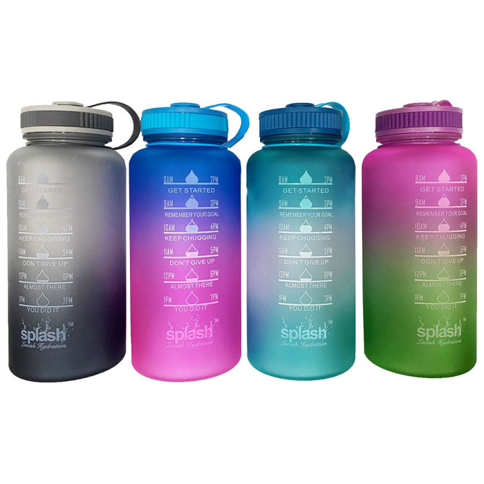 3-Pack Assorted Motivational Water Bottles With Twist Cap by DailySale
