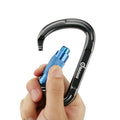 3-Pack: Auto Locking Rock Climbing Carabiner Clips Heavy Duty Caribeaners D-Shaped by DailySale