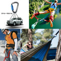 3-Pack: Auto Locking Rock Climbing Carabiner Clips Heavy Duty Caribeaners D-Shaped by DailySale