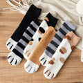 3-Pack: Autumn and Winter Cat Claws Socks by DailySale