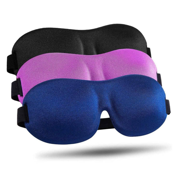3-Pack: Blackout Eye Mask with Adjustable Strap by DailySale