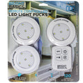 3-Pack: Bright Basics Ultra Thin Wireless LED Puck Lights with Remote Control by DailySale