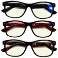 3 Pack Classic Blue Light Filter Reading Glasses UV109 by Pasteur Pharmacy