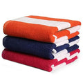 3-Pack: Cotton Bath Towel, Cabana Stripe Beach Towel by DailySale