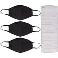 3-Pack: Cotton Reusable Face Masks with 10 Filters by DailySale