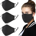 3-Pack: Cotton Reusable Washable Adjustable Face Masks with Filter Pocket by DailySale