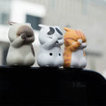 3-Pack: Cute Cat Figurines Miniature Cartoon Animal Decor by DailySale