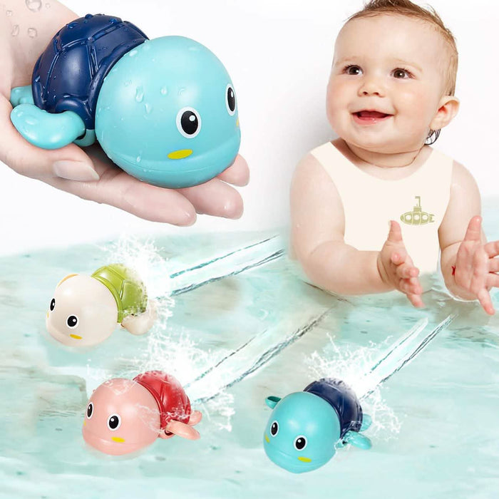 3-Pack: Cute Swimming Turtle Bath Toys by DailySale