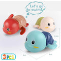 3-Pack: Cute Swimming Turtle Bath Toys by DailySale