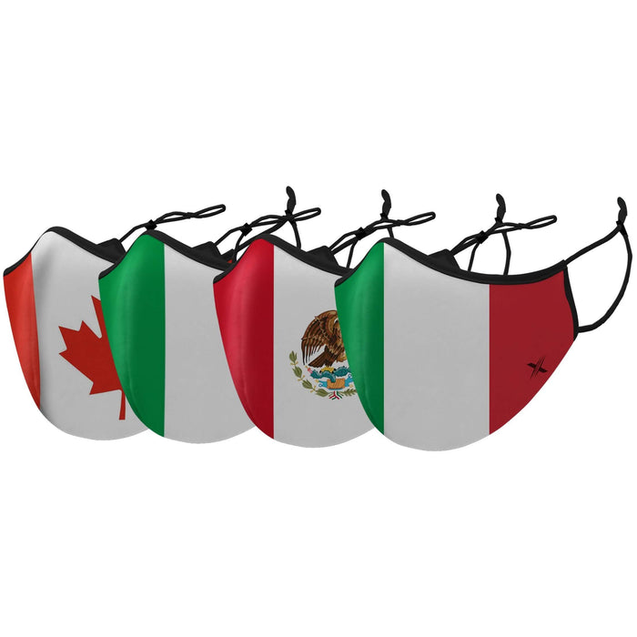 3-Pack: Double Layer Washable and Reusable Flag Masks With Adjustable Loop by DailySale