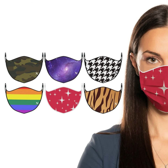 3-Pack: Double Layer Washable & Reusable Non-Medical Face Mask w/ Adjustable Loop by DailySale