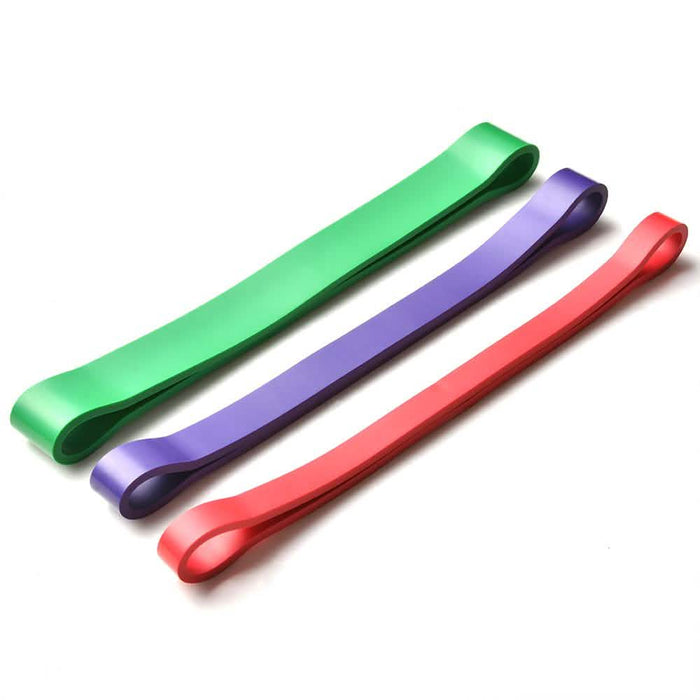3-Pack: Exercise Resistance Loop Bands Training Belt Stretch Therapy Running Pilates by DailySale