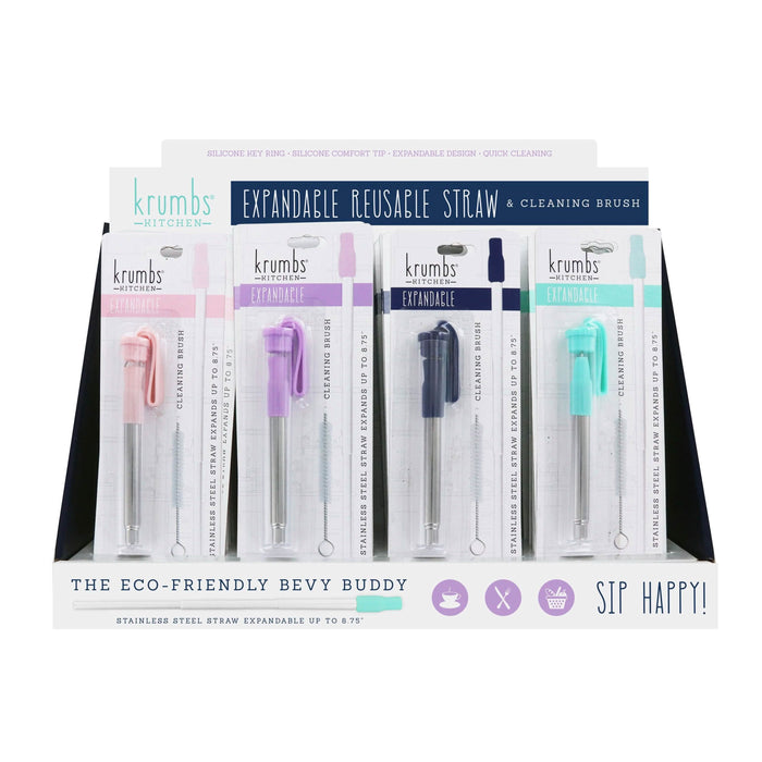 3-Pack: Expandable Steel Straw by DailySale